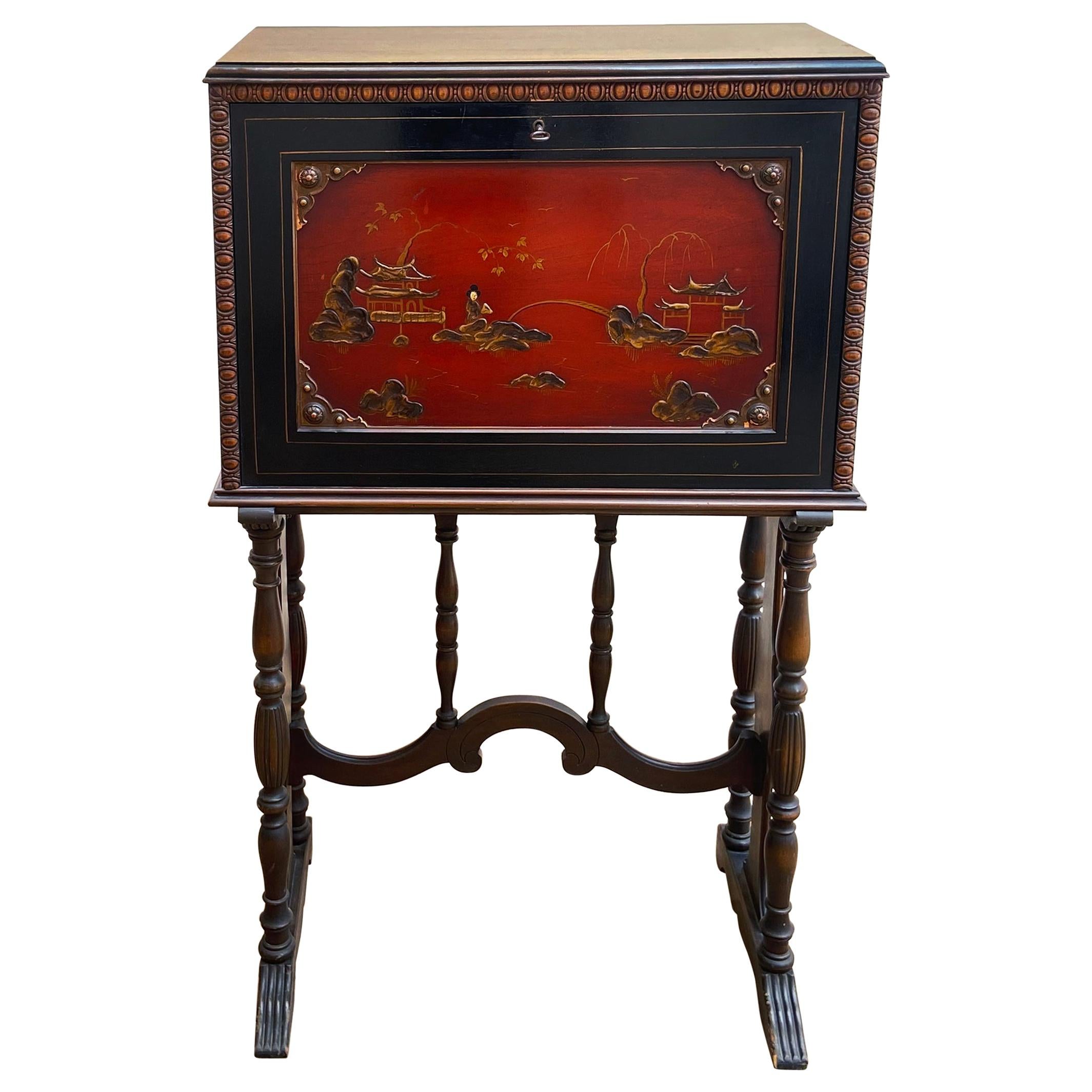 1920s Chinoiserie Writing Desk by Rockford Furniture For Sale