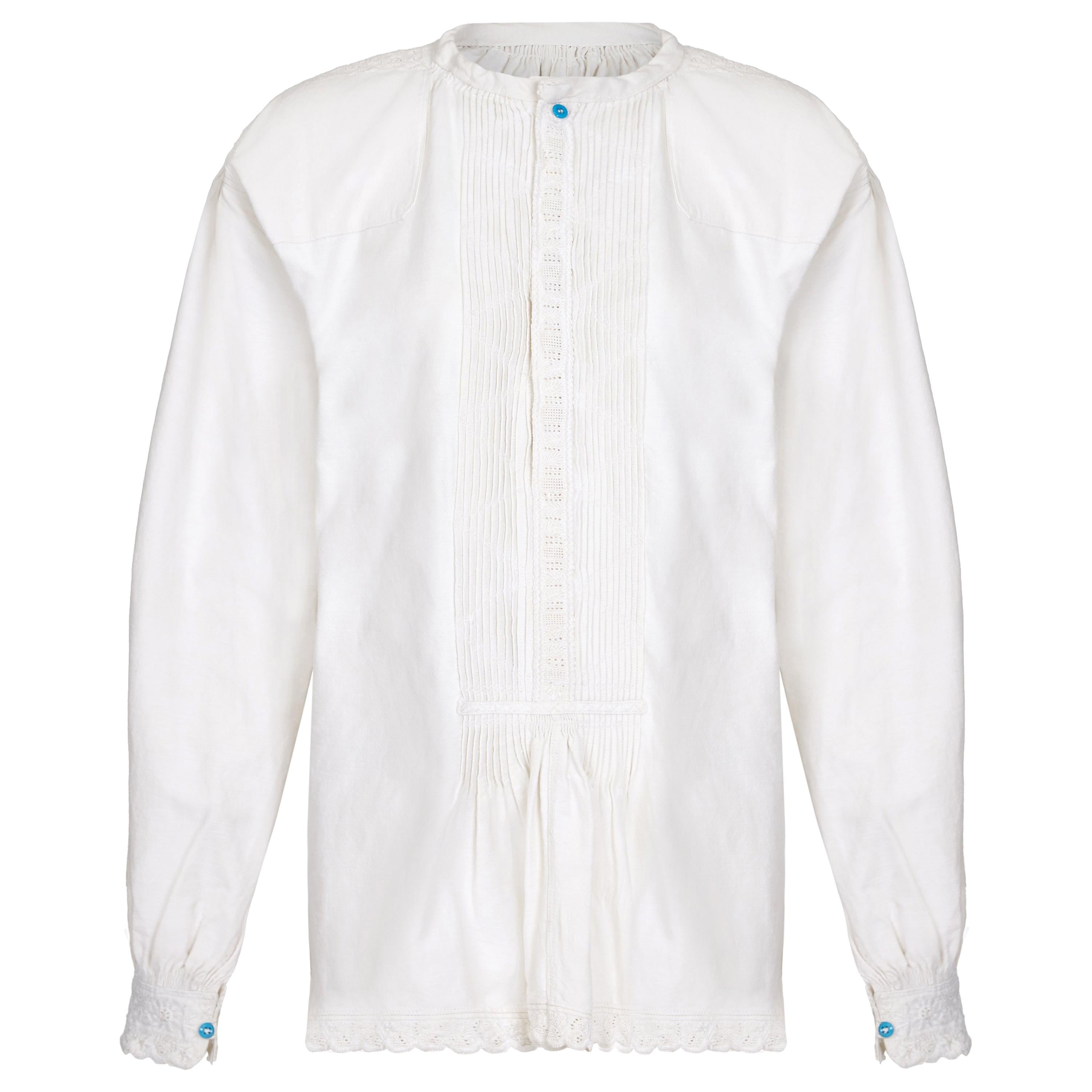 Túnica campesina rumana antigua original de los años 20 en venta