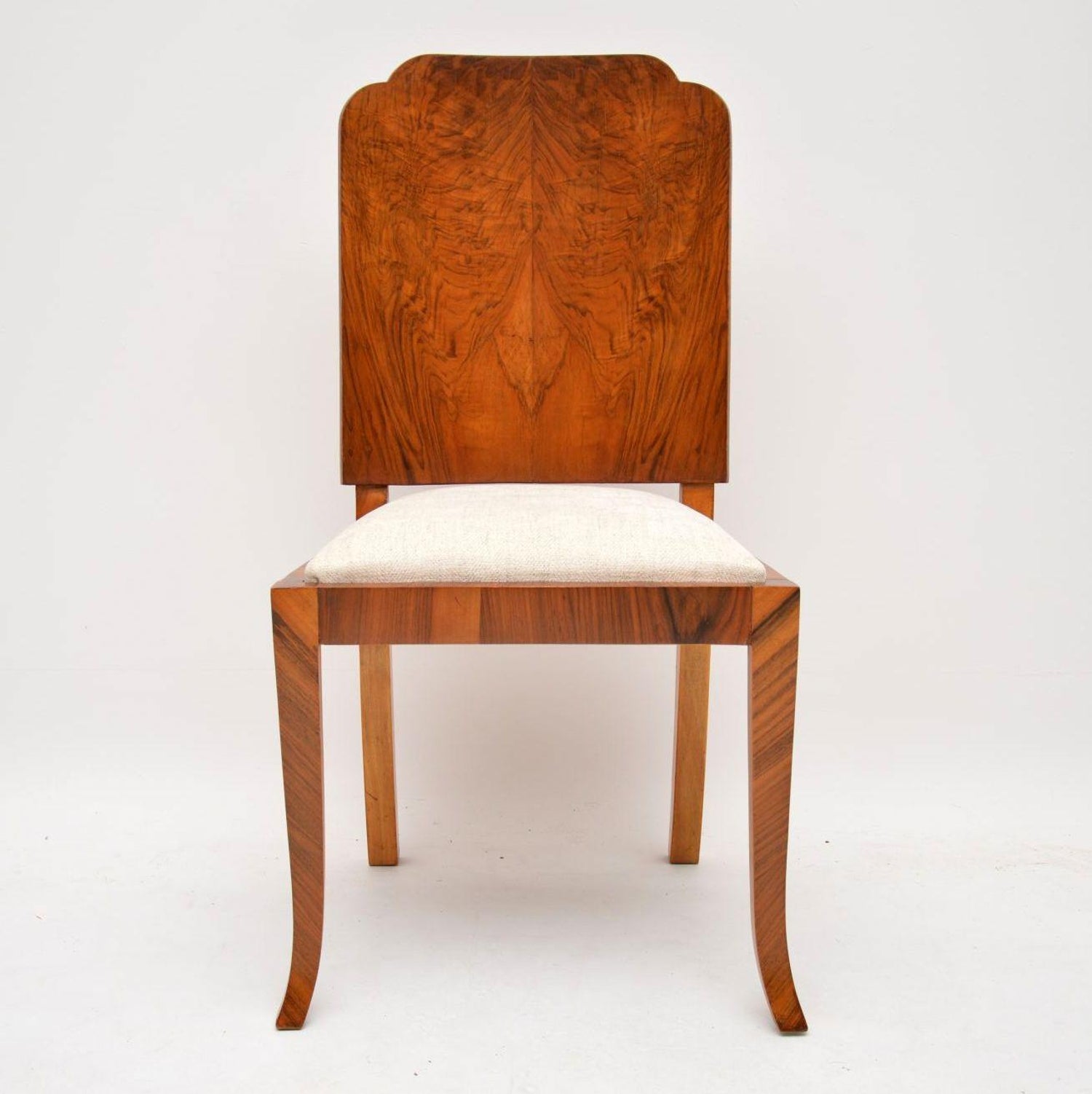 1920s Original Art Deco Walnut Dining Table And Chairs At 1stdibs