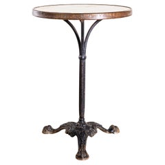 Table de bistrot en fonte d'origine française des années 1920