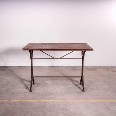 1920's Original French Intricate Relief Cast Base Table (3493)
