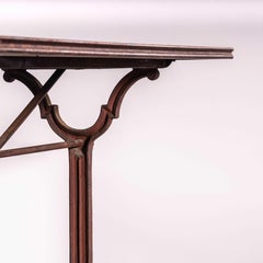1920's Original French Intricate Relief Cast Base Table