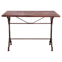 1920's Original French Intricate Relief Cast Base Table (3493)