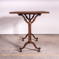 1920's Original French Intricate Relief Cast Base Table (3578)