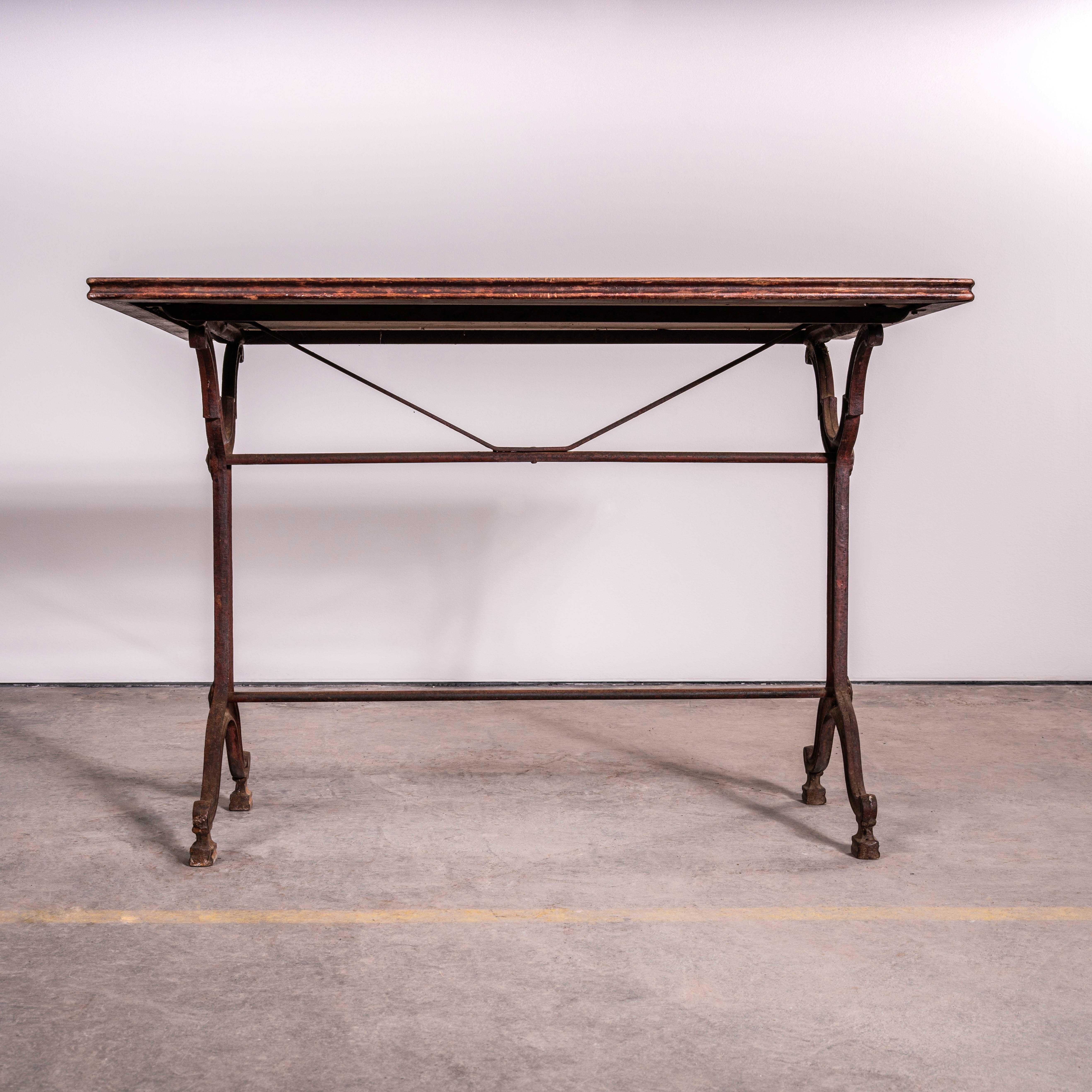 1920's Original French Intricate Relief Cast Base Table (3578) For Sale 1