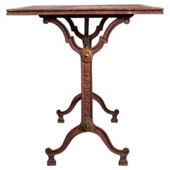 1920's Original French Intricate Relief Cast Base Table (3578)
