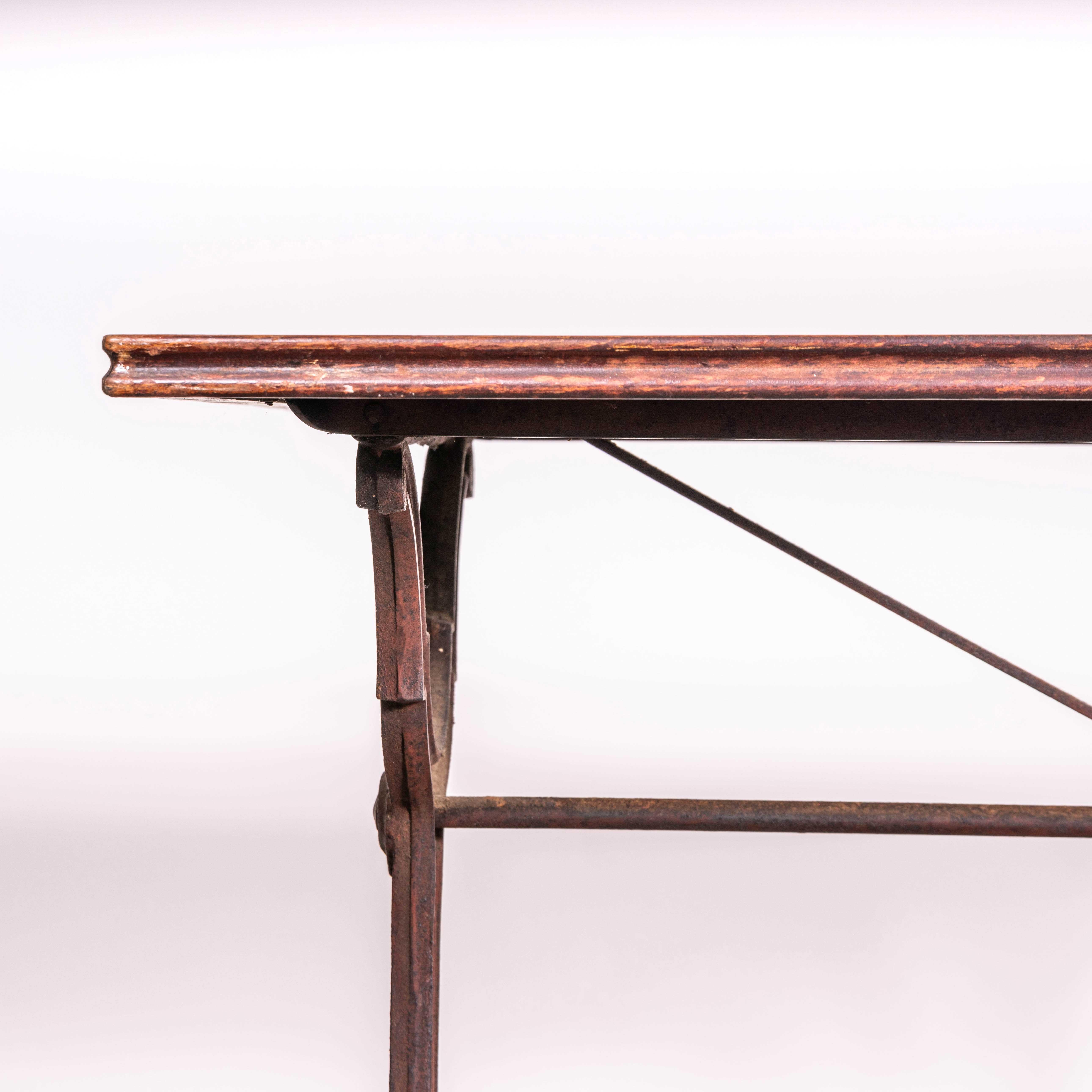 1920's Original French Intricate Relief Cast Base Table (3580) For Sale 5