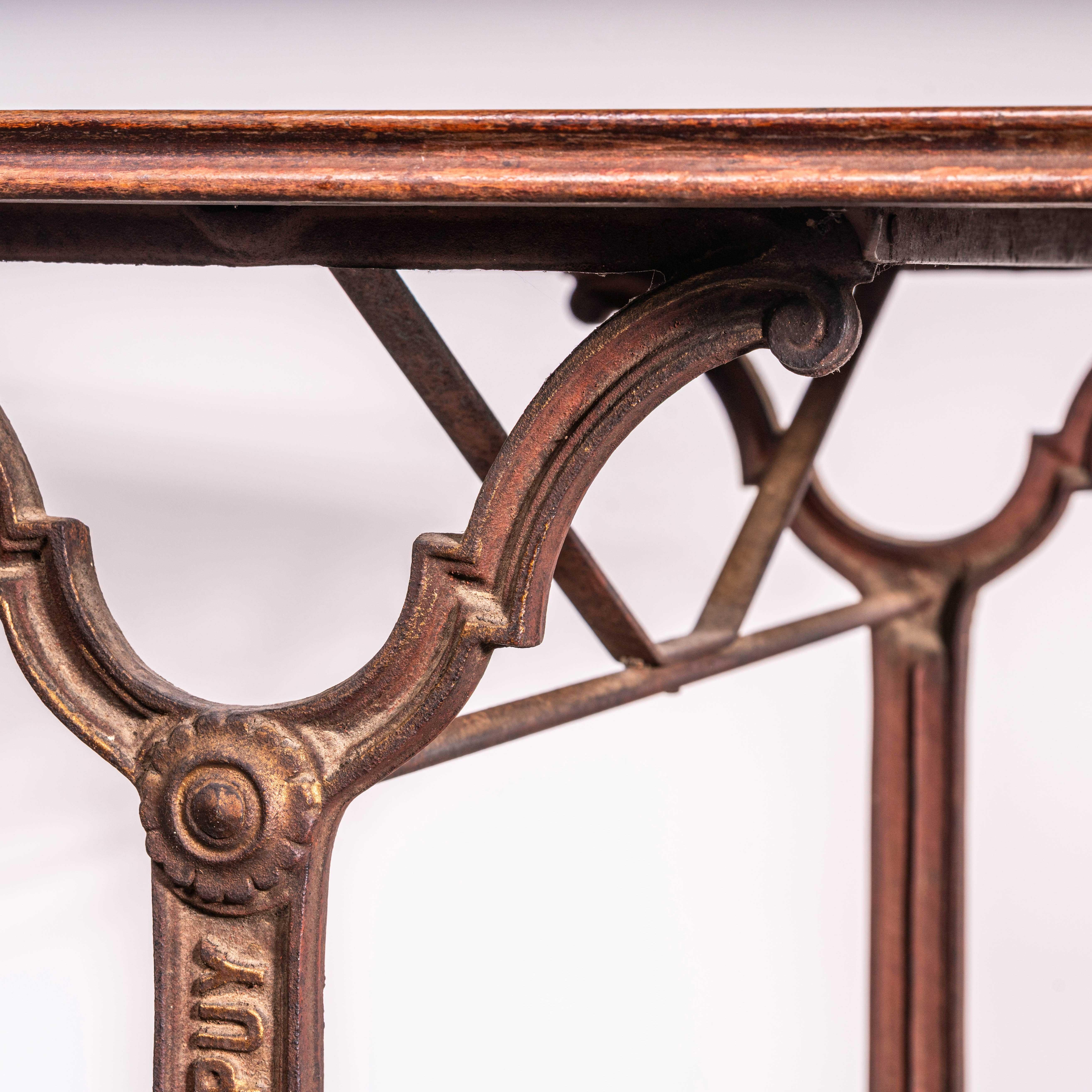 1920's Original French Intricate Relief Cast Base Table (3580) For Sale 2