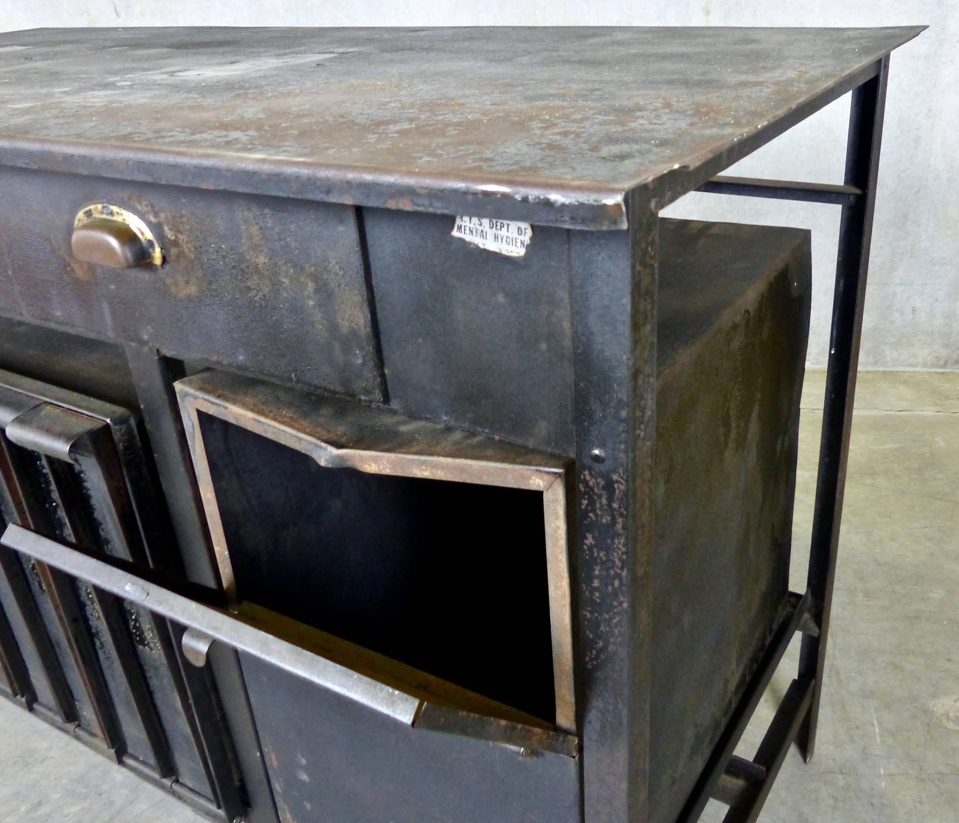 American 1920s Original Metal Film Rewind Table