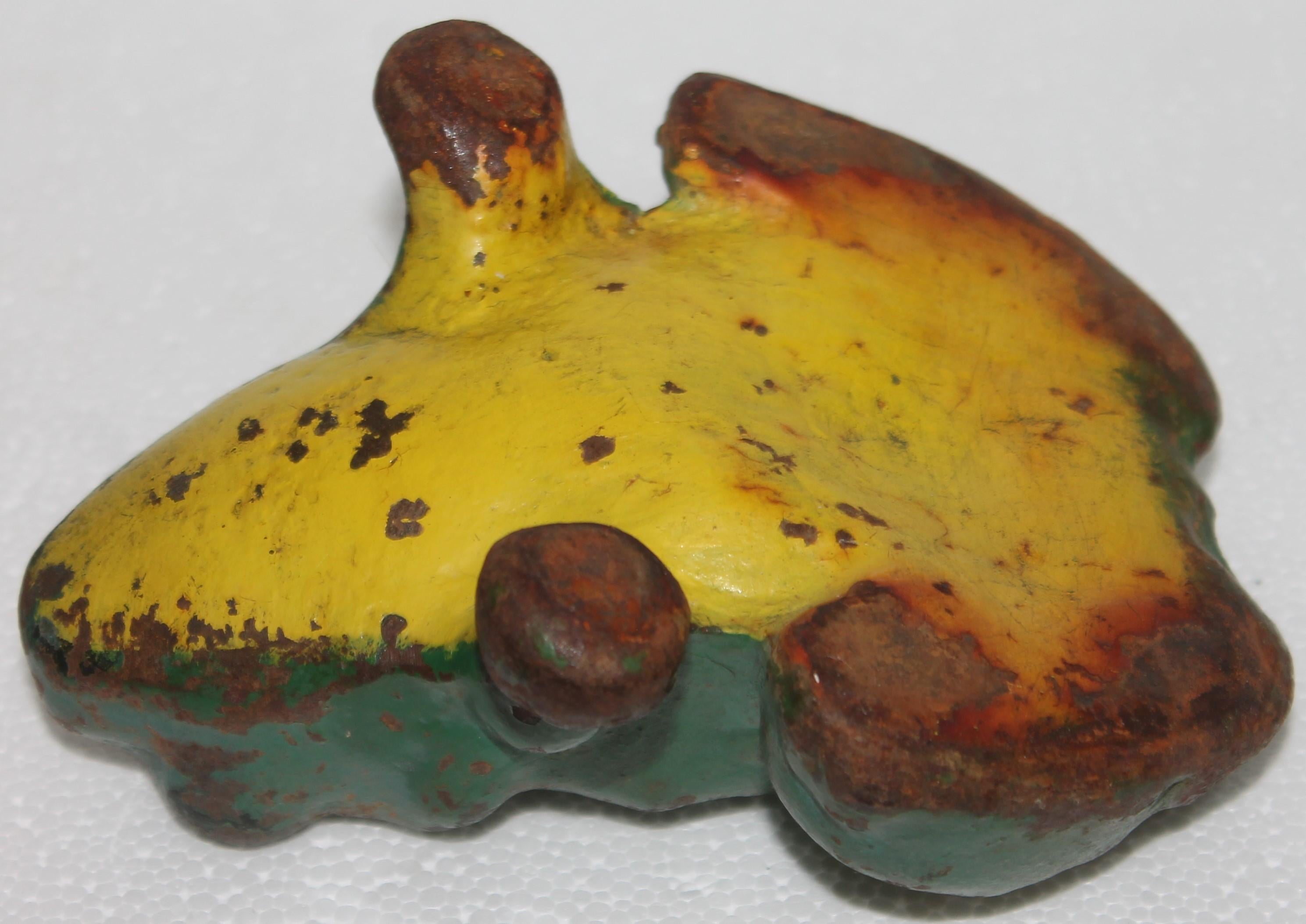vintage cast iron frog