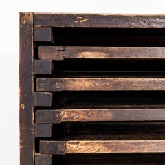 1920's Original Printers Letterpress Typography Rack