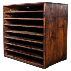 1920's Original Printers Letterpress Typography Shelving