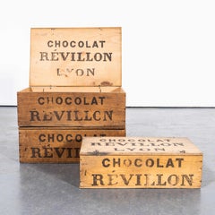 1920's Original Revillon Chocolate Shipping Box - Single Box