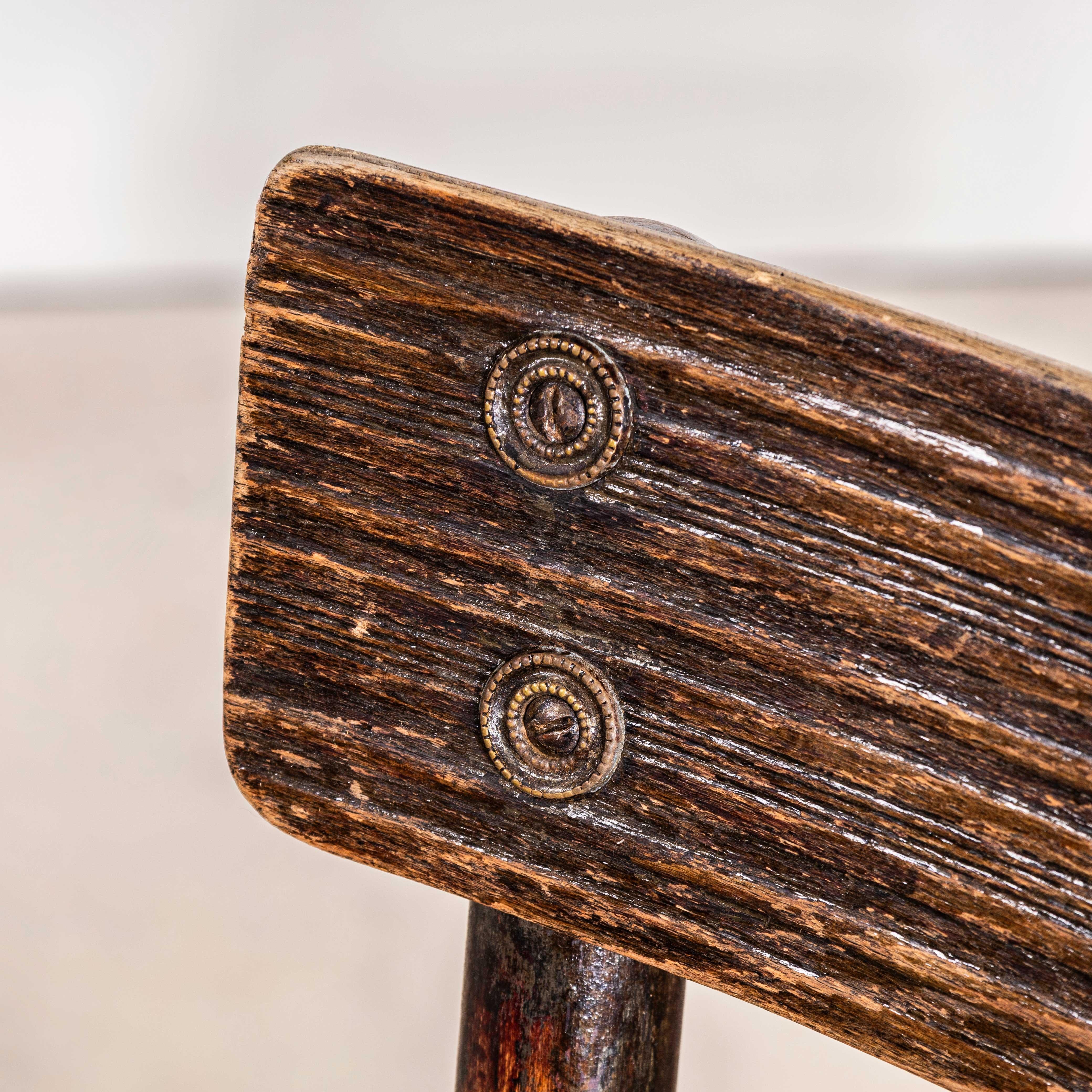 1920’s Original Thonet Double Rail Bentwood Chairs – Set Of Eight im Angebot 5