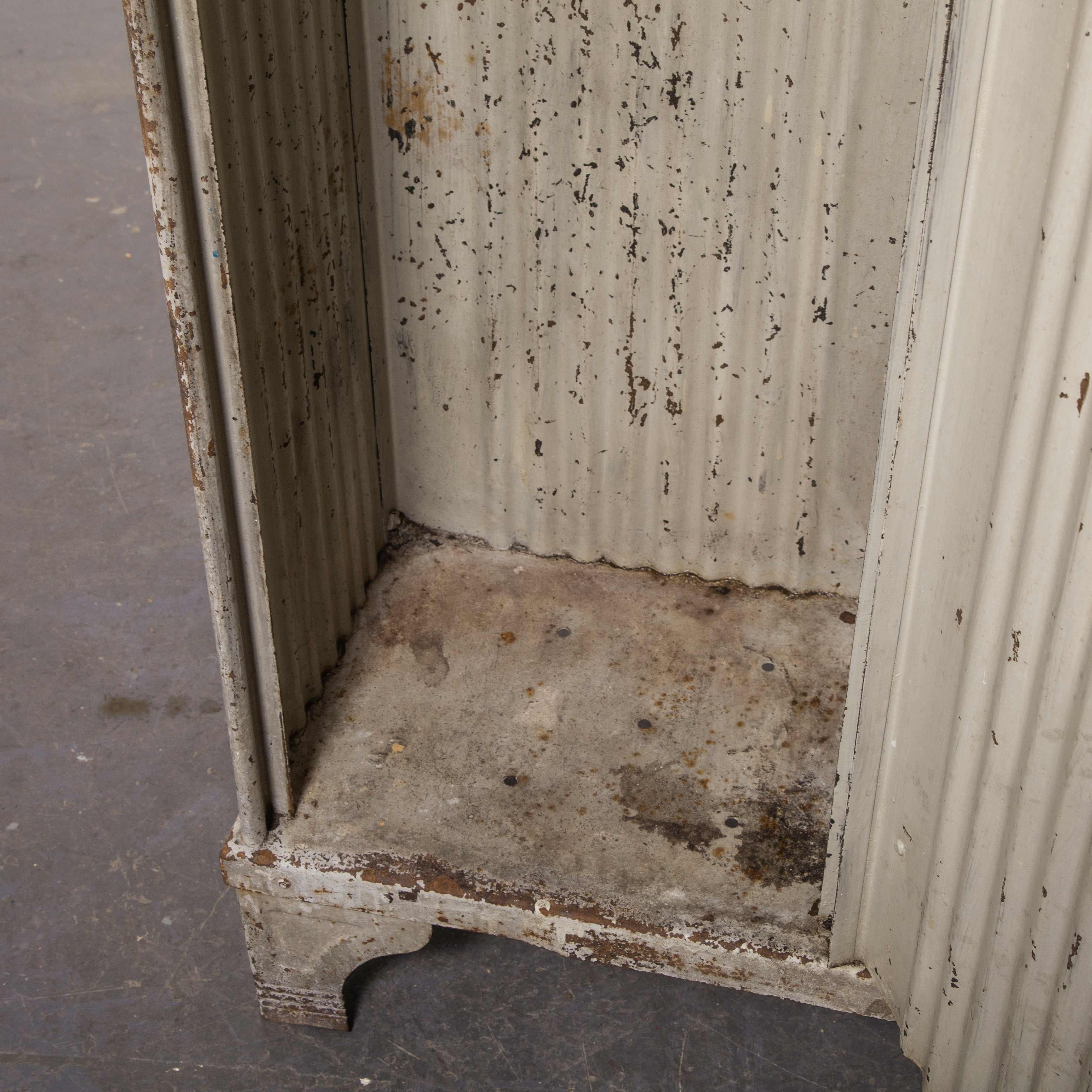 Metal 1920s Original Two-Door Forge De Strasbourg Locker