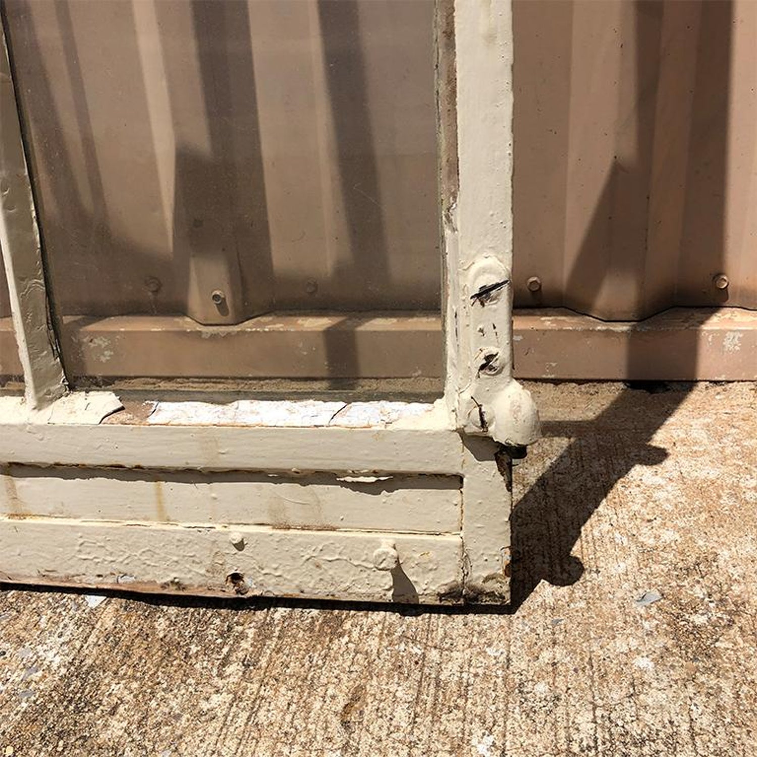 1920s Painted Steel Patio Door Or Window 20 Pane Window Or Door