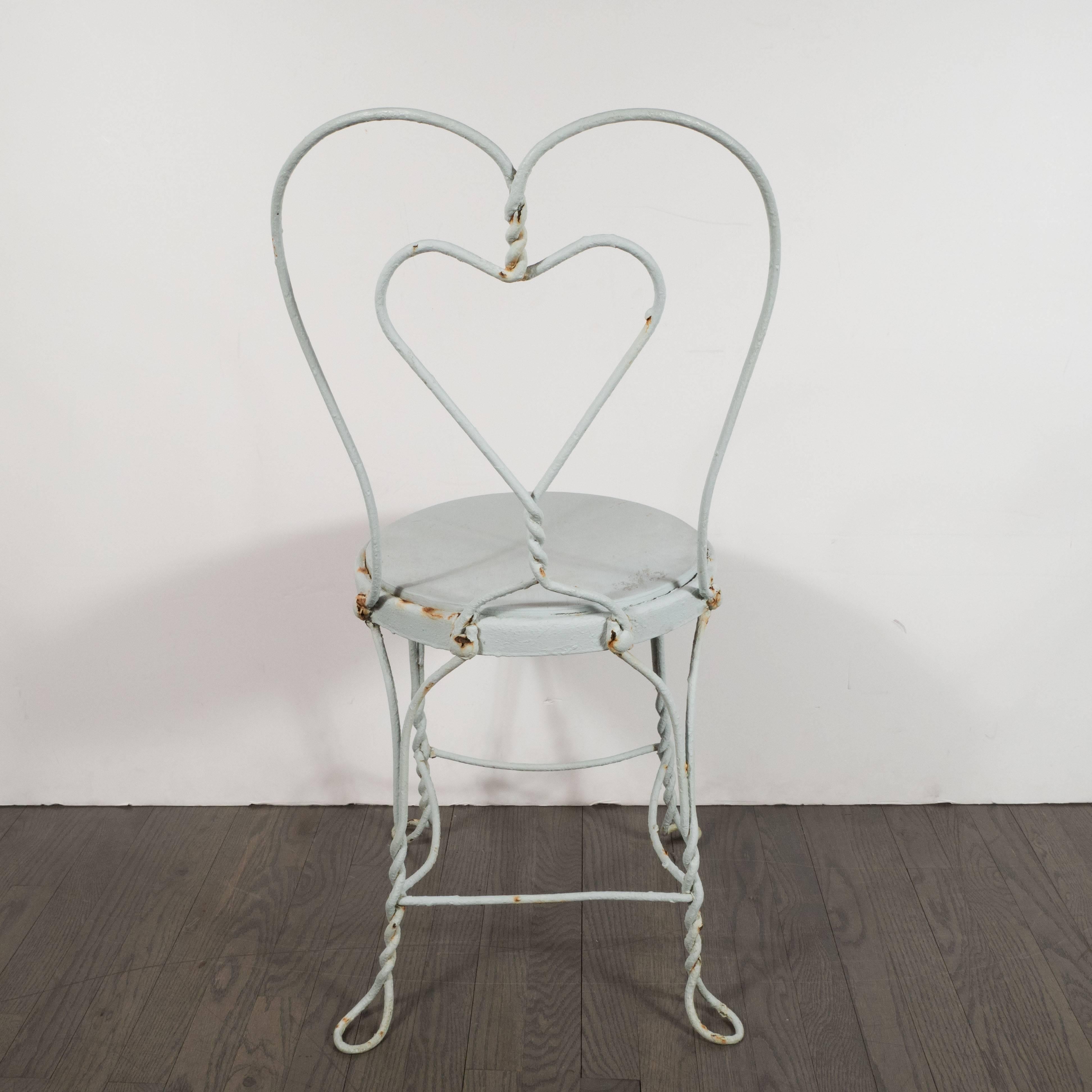 1920s Painted White Wrought Iron Chairs, Property of the Beales of Grey Gardens 2