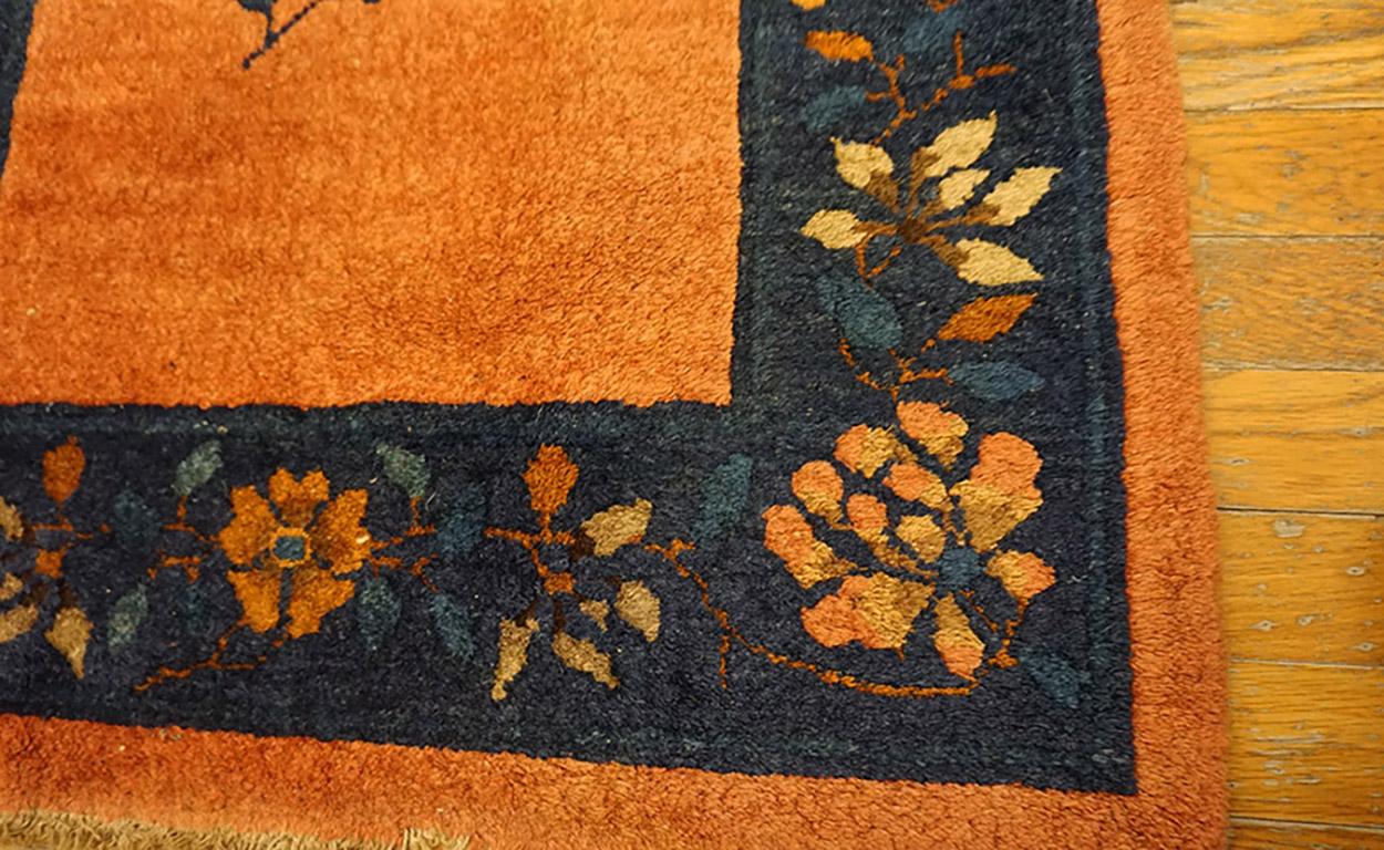 Early 20th Century 1920s Pair Chinese Peking Rugs For Sale