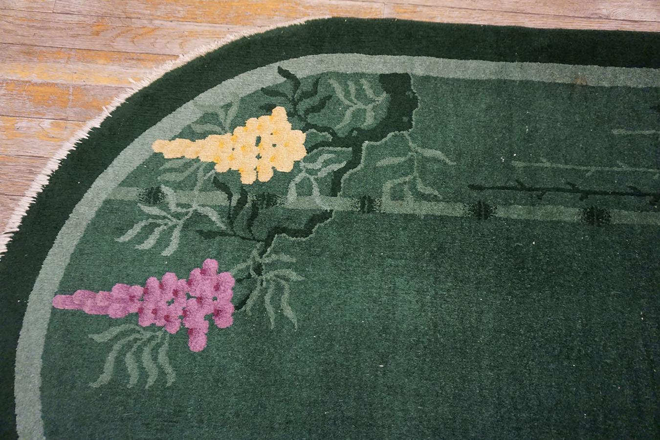 1920s Pair of Chinese Art Deco Carpets 2'x4' For Sale 1