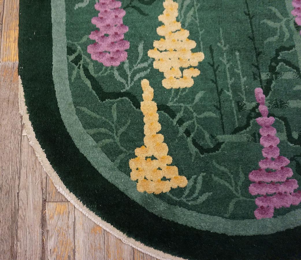 1920s Pair of Chinese Art Deco Carpets 2'x4' For Sale 3