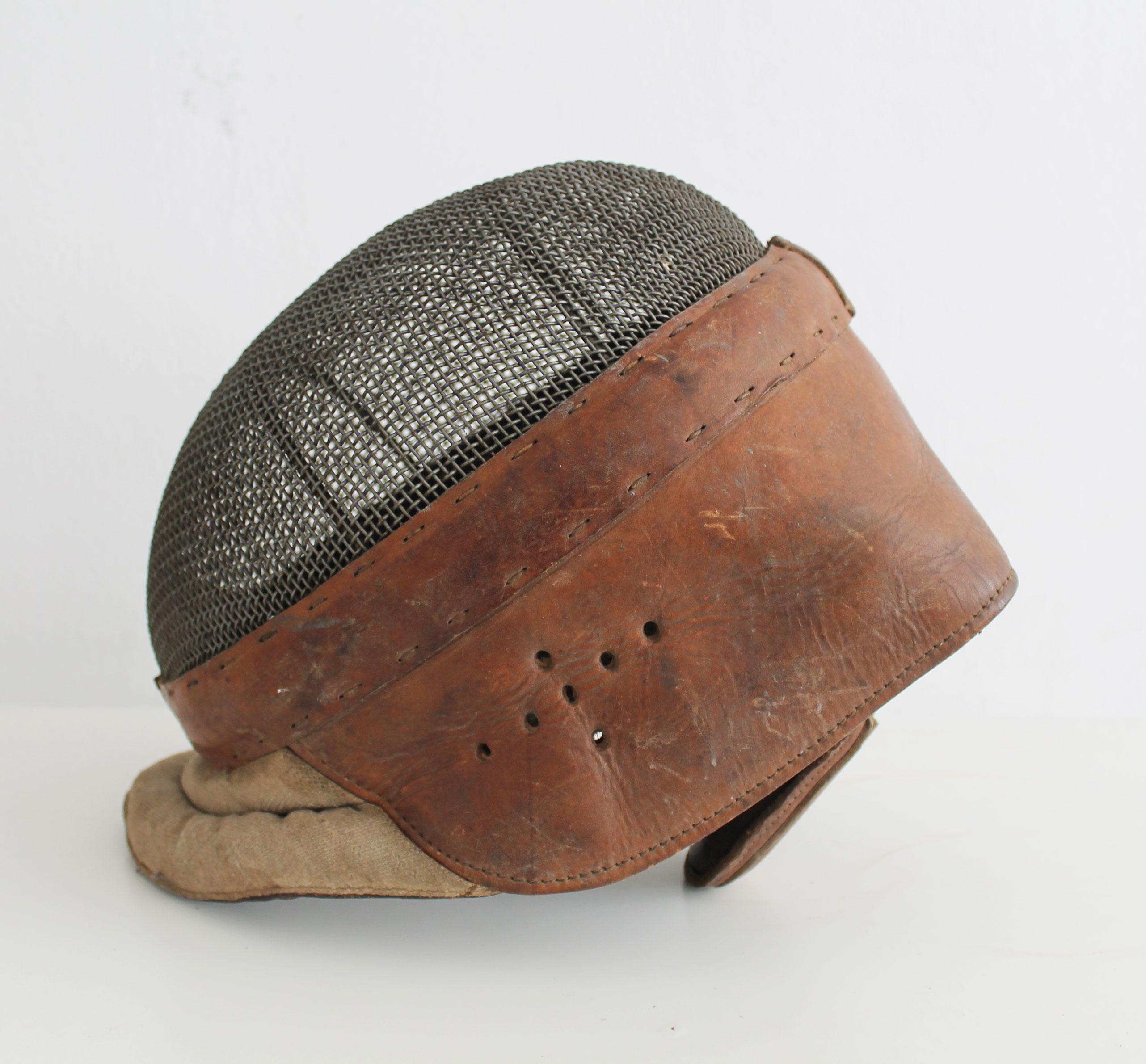 1920's Pair of Fencing Masks For Sale 8