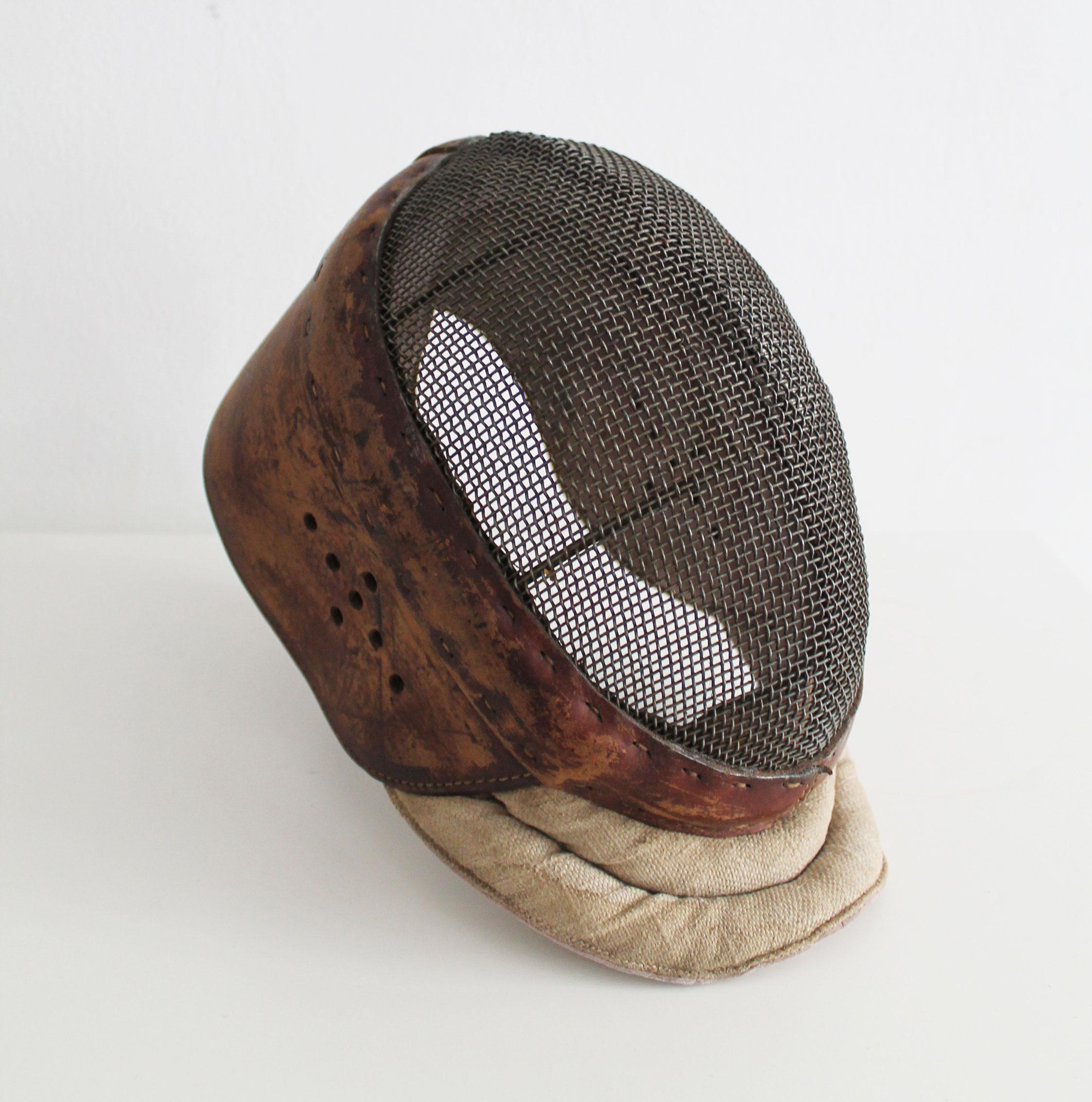 Steel 1920's Pair of Fencing Masks For Sale