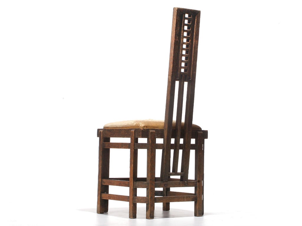 20th Century 1920s Pair of Modernist Ladder Back Chairs Attributed to Josef Urban For Sale