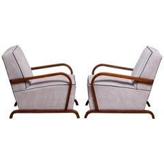 1920s, Pair of Scandinavian Art Deco Armchair / Lounge / Club Chairs from Sweden