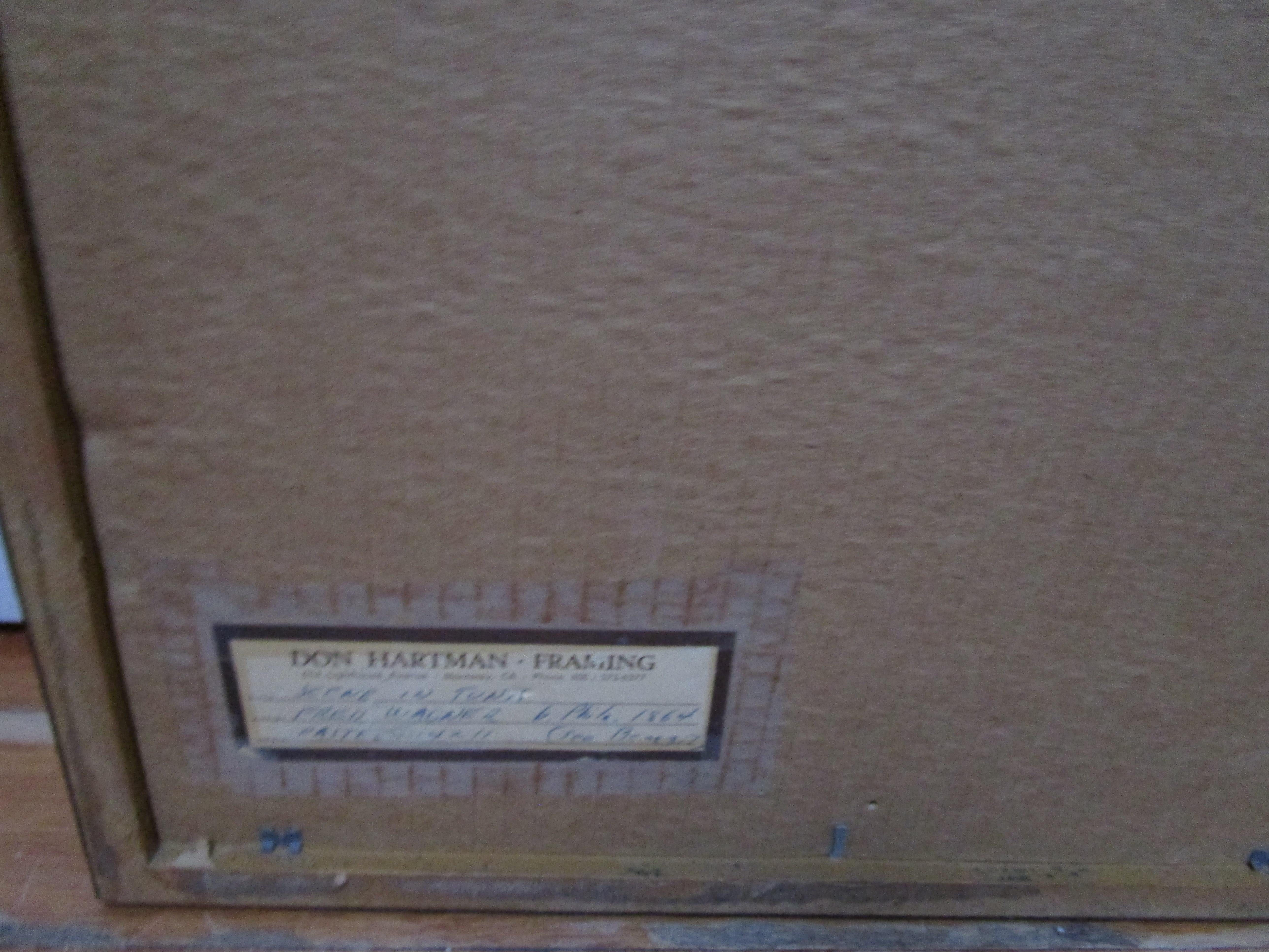 1920er Jahre Pastell von Fred Wagner Szene in Tunis Stimmungsvolles Porträt im Angebot 1