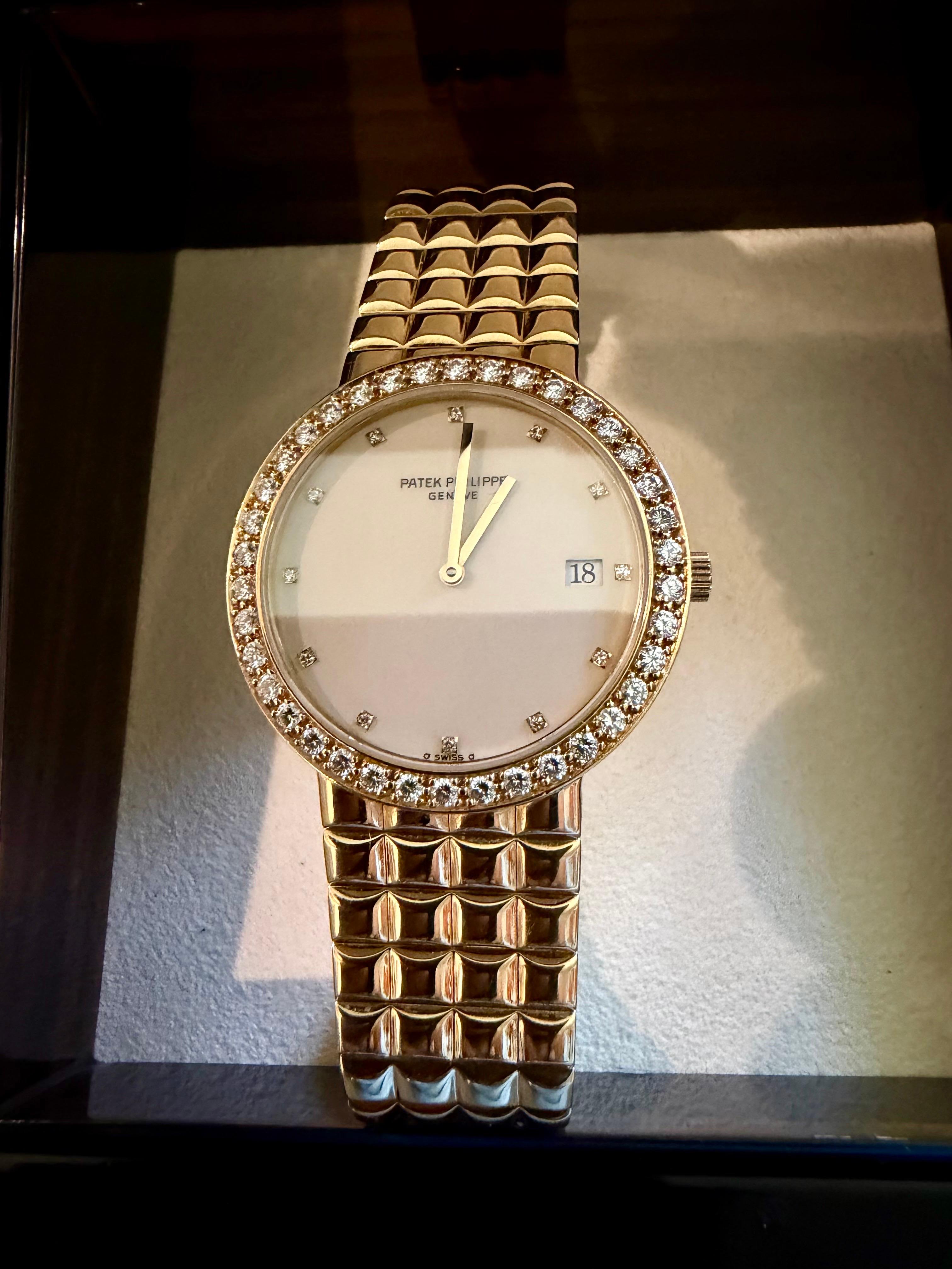 Montre Patek Philippe Vintage Unisexe, 102.7 Gm 18 Kt Yellow Gold + Diamond, 1920 en vente 6