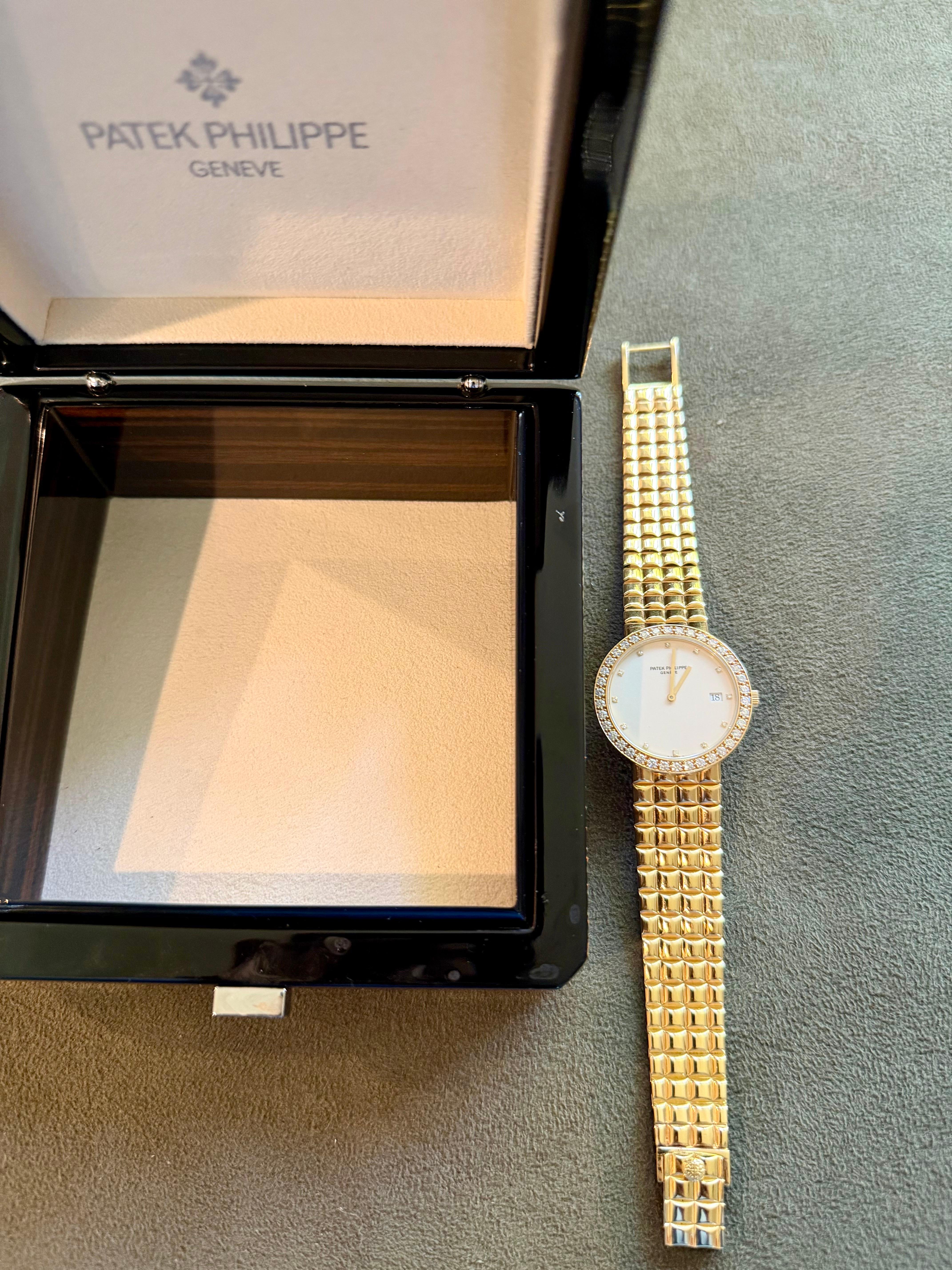 Montre Patek Philippe Vintage Unisexe, 102.7 Gm 18 Kt Yellow Gold + Diamond, 1920 en vente 9