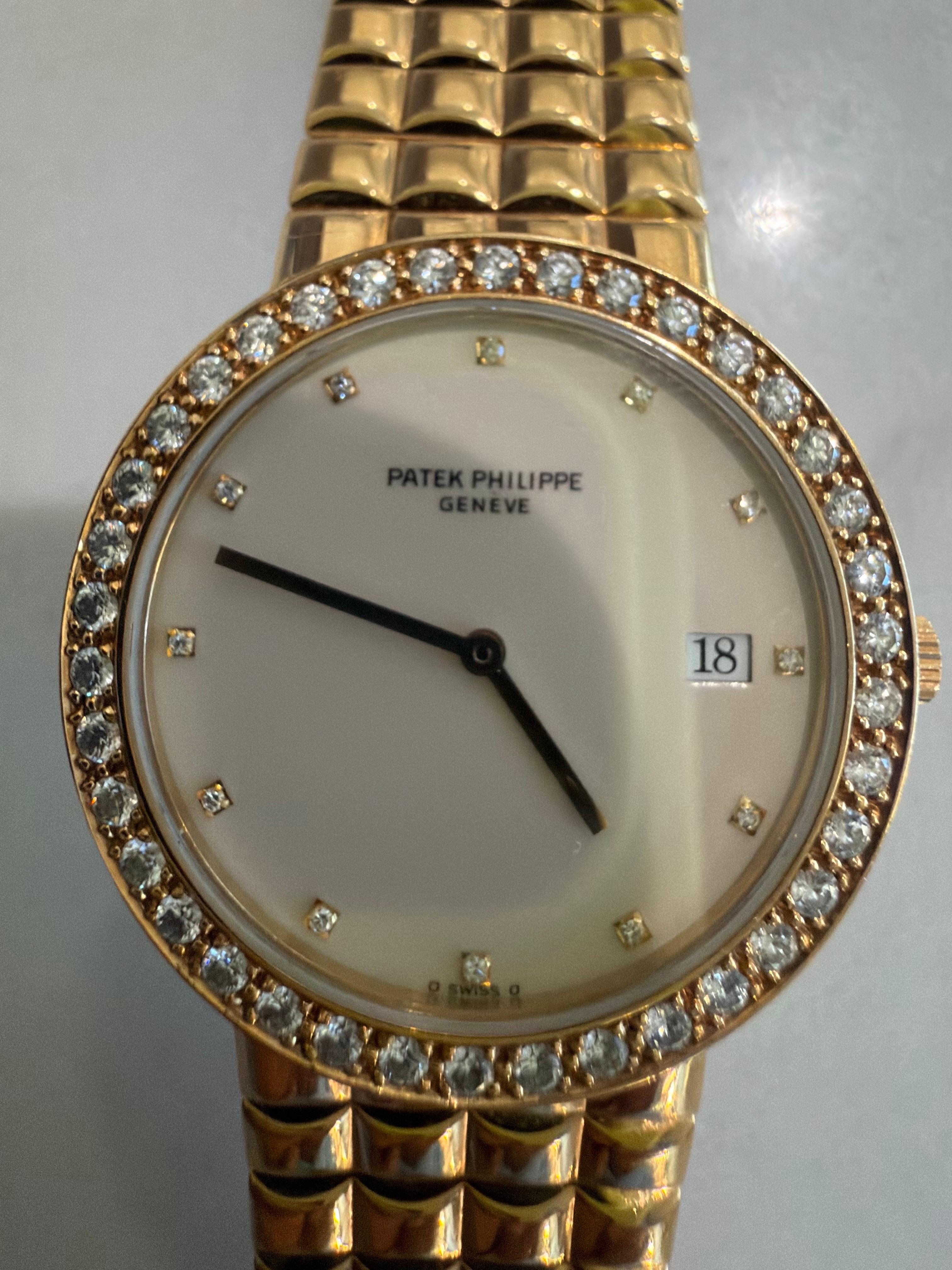 Montre Patek Philippe Vintage Unisexe, 102.7 Gm 18 Kt Yellow Gold + Diamond, 1920 en vente 14
