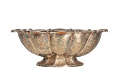 Ciotola in metallo venato del 1910 di Dagobert Peche per Wiener Werkstätte, Austria