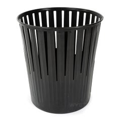 1920s Patinated Steel Waste Basket by Erie Art Metal