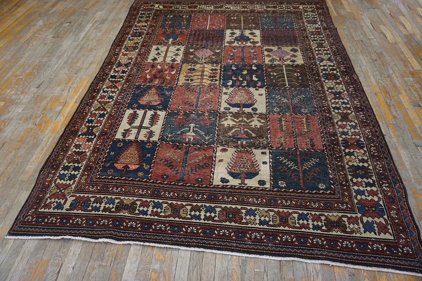 1920s Persian Bakhtiari Garden Carpet ( 6'9'' x 9'' - 205 x 275 cm ) For Sale 3