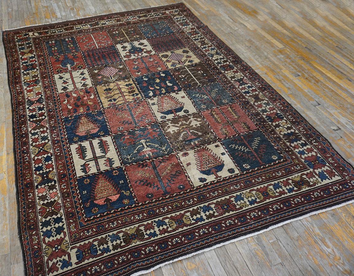 1920s Persian Bakhtiari Garden Carpet ( 6'9'' x 9'' - 205 x 275 cm ) For Sale 4