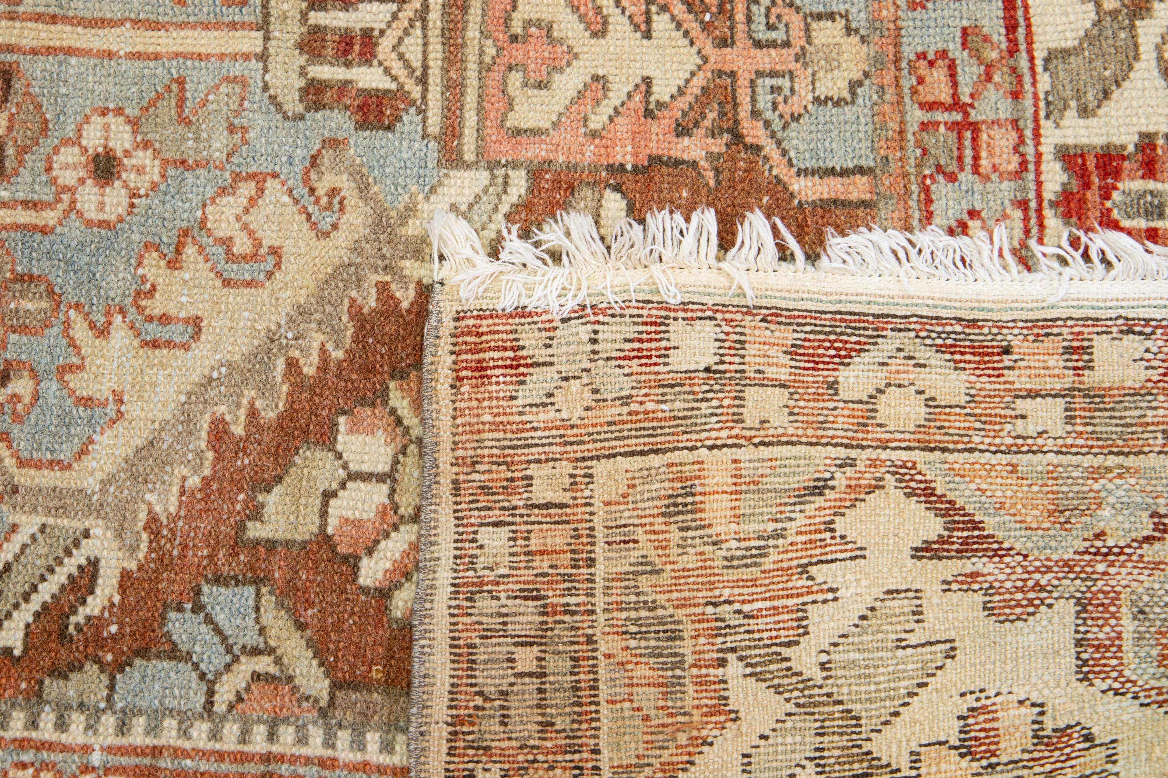1920s Persian Bakhtiari Wool Rug Handmade With Multicolor Design  For Sale 3