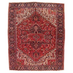 1920's Persian Heriz Carpet with Traditional Style