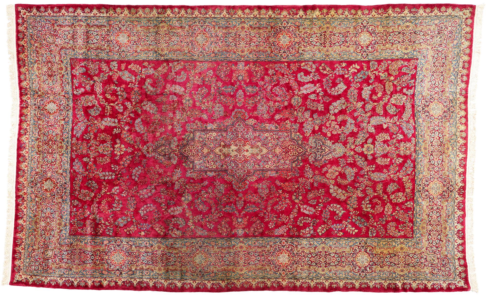 Persischer Kerman-Teppich aus den 1920er Jahren im traditionellen Stil im Angebot 5
