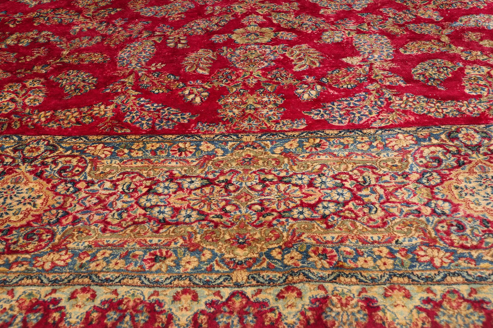 Persischer Kerman-Teppich aus den 1920er Jahren im traditionellen Stil (20. Jahrhundert) im Angebot