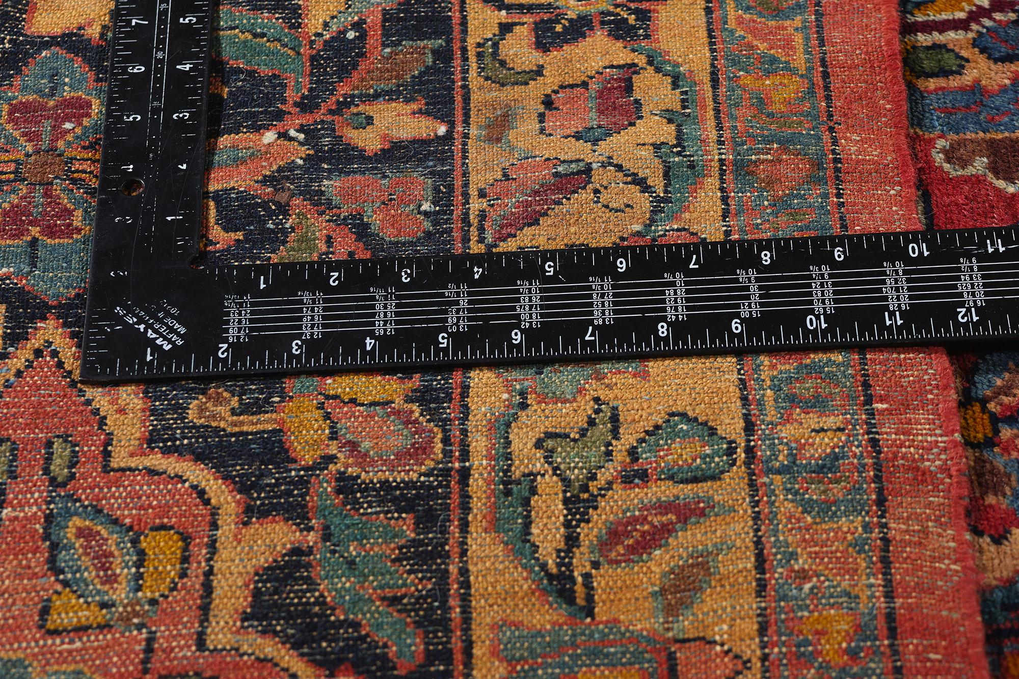 20th Century 1920's Persian Lilihan Garden Panel Carpet with Modern Style For Sale