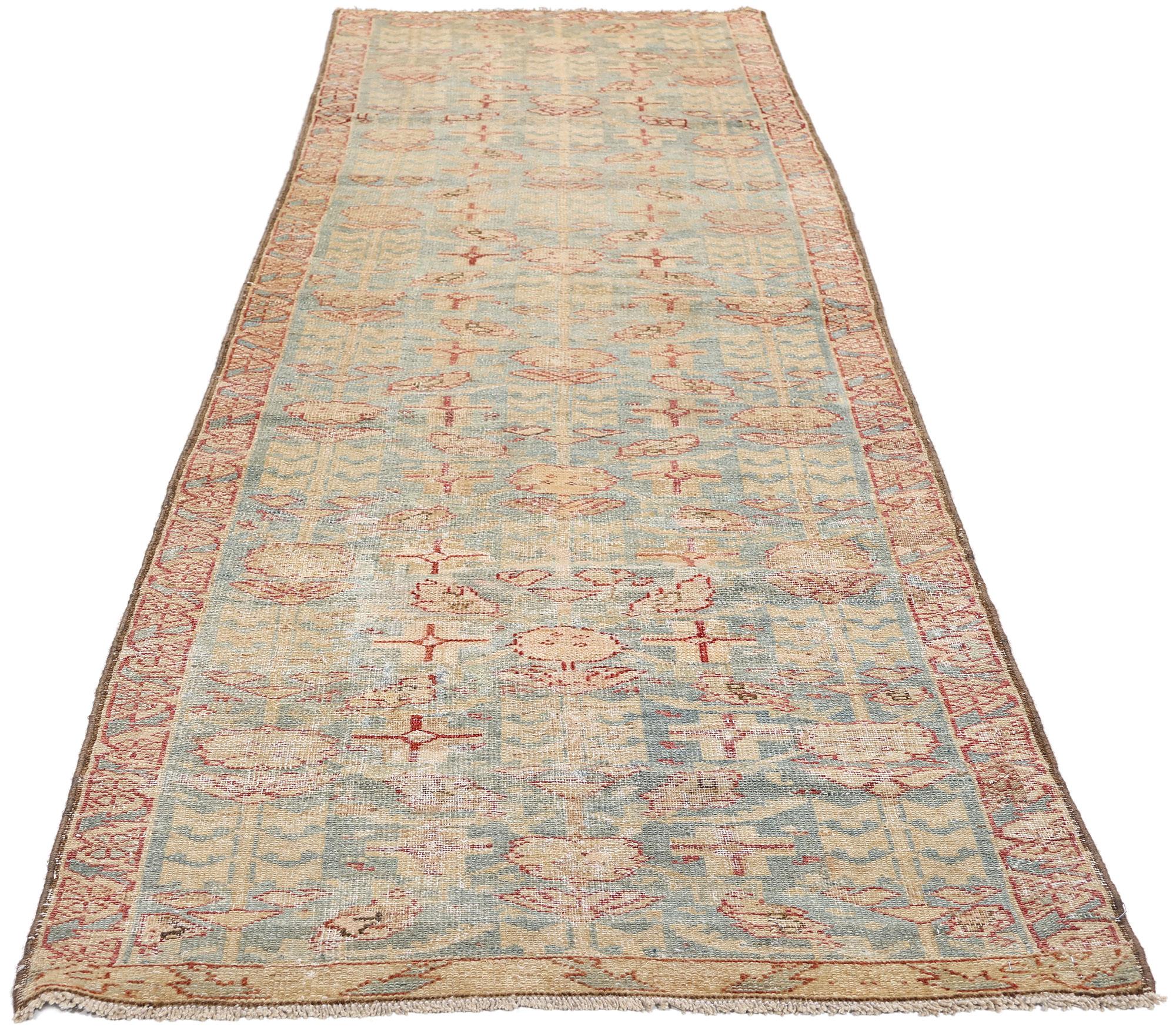 Mid-Century moderno Tappeto persiano Malayer del 1920 con stile moderno in vendita