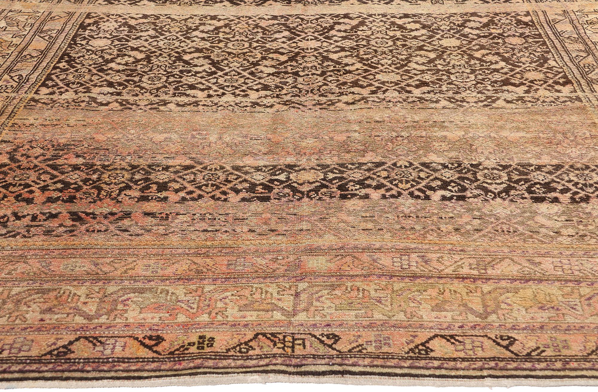 Annodato a mano Tappeto persiano Malayer del 1920 con stile moderno in vendita