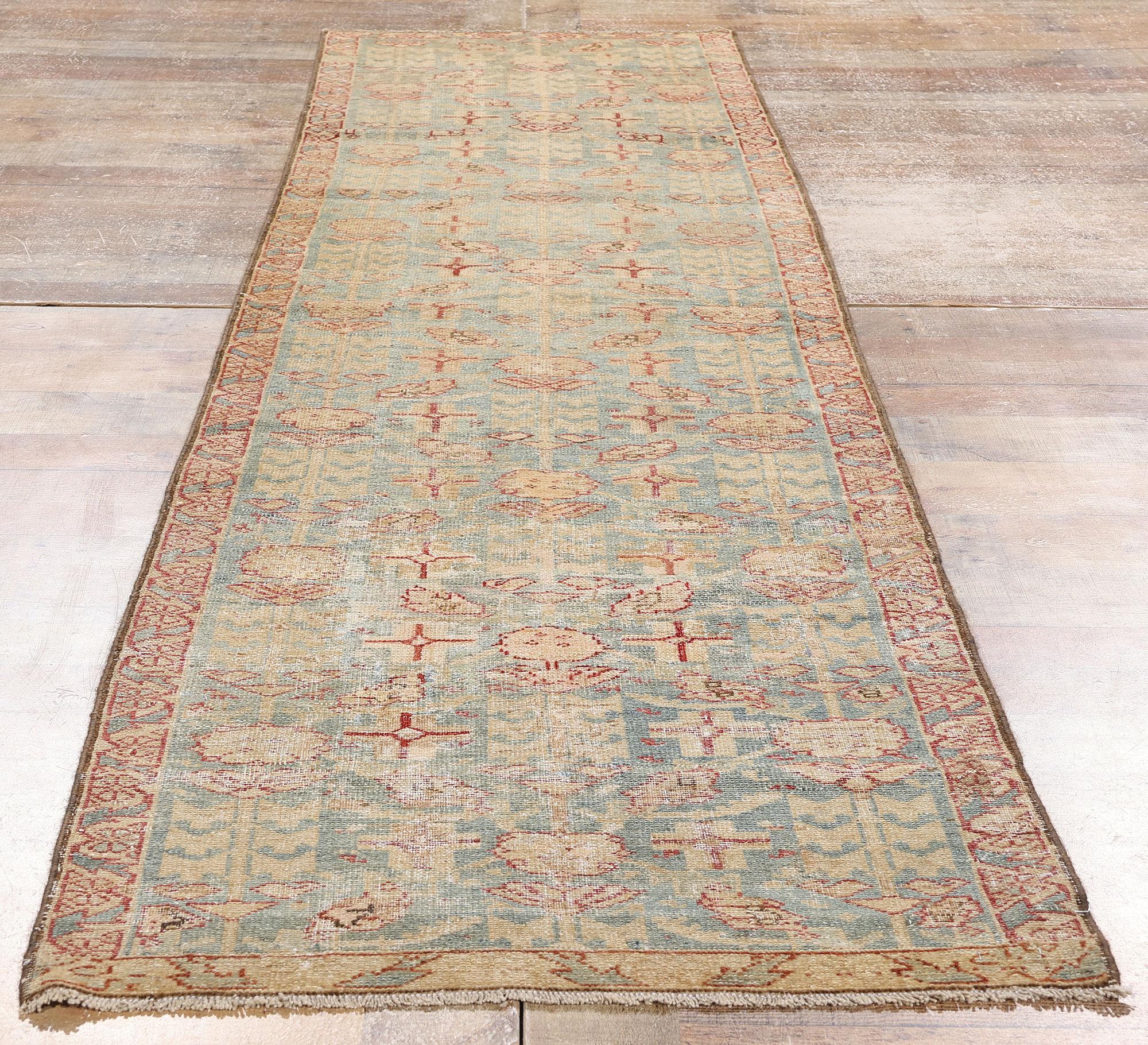 Lana Tappeto persiano Malayer del 1920 con stile moderno in vendita