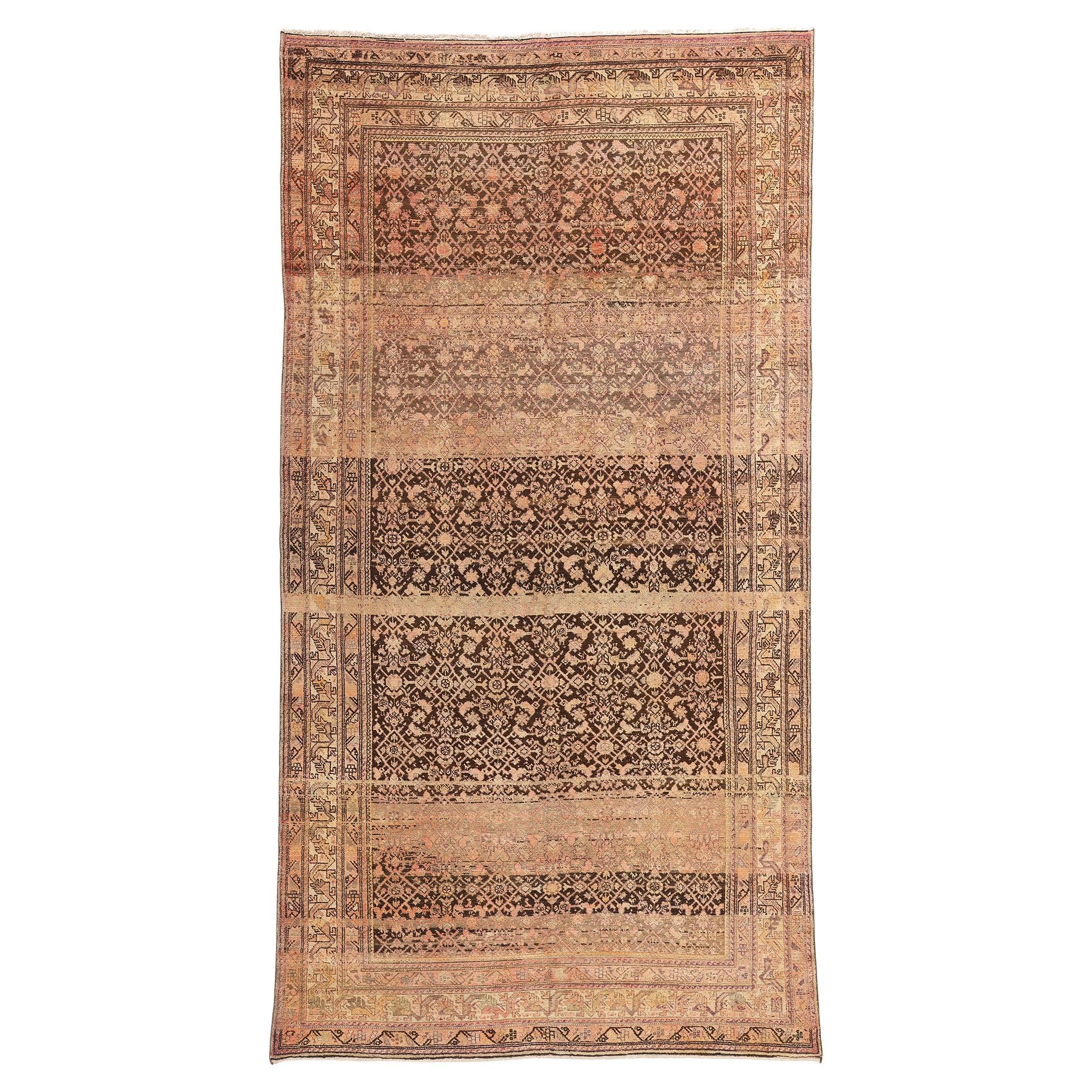 1920's Persian Malayer Carpet with Modern Style