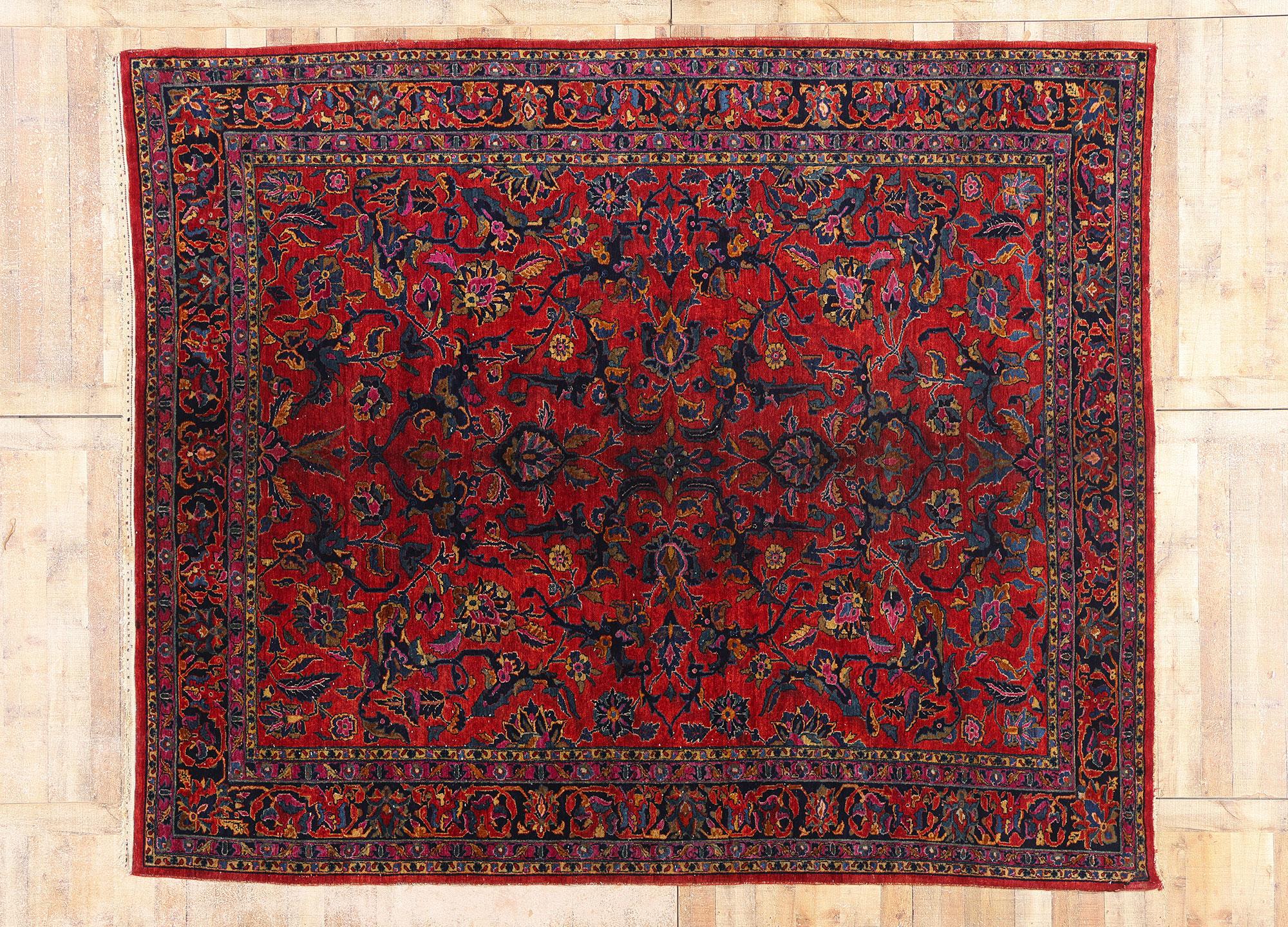 1920's Persian Mohajeran Sarouk Carpet with Modern Style For Sale 3