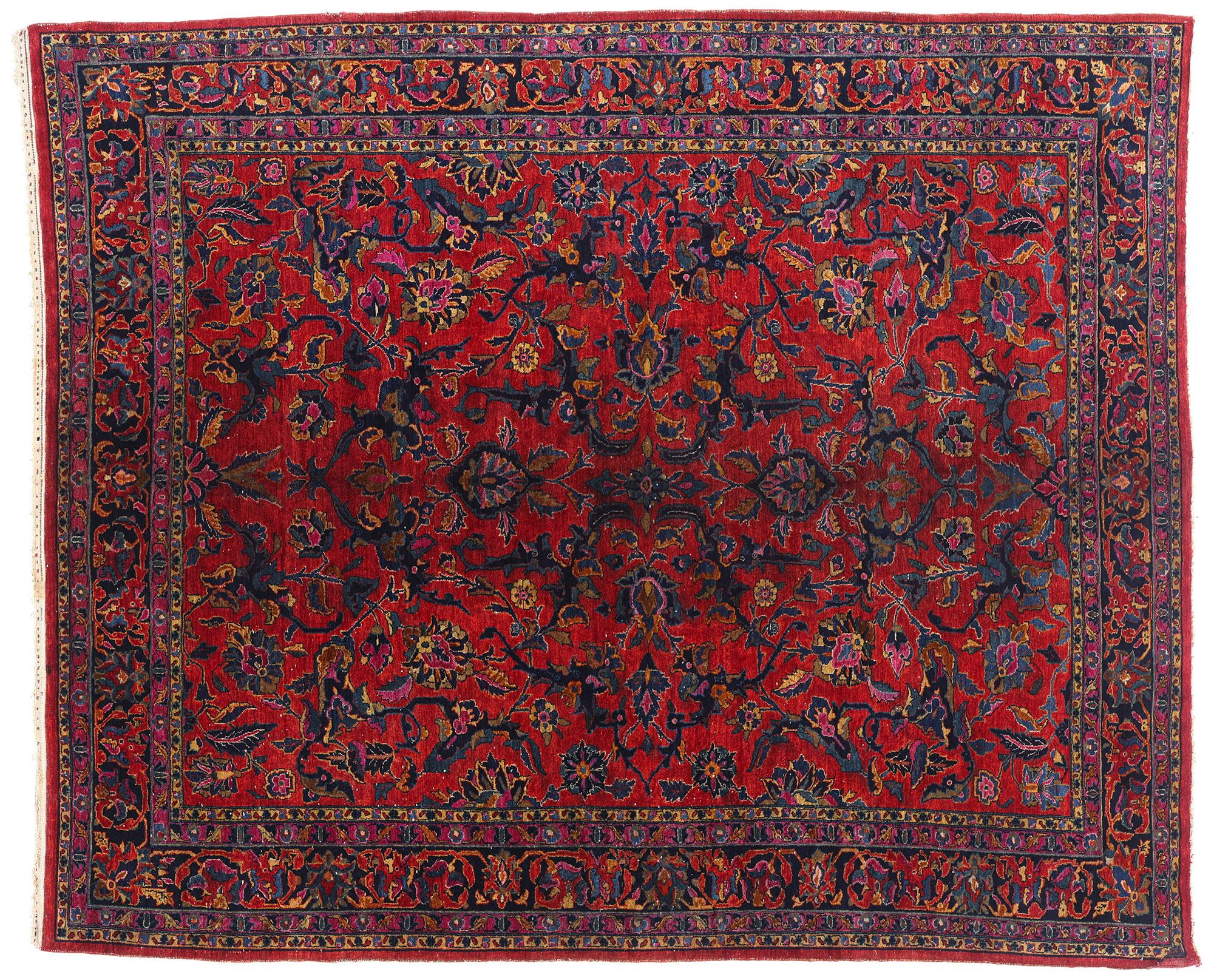 1920's Persian Mohajeran Sarouk Carpet with Modern Style For Sale 4