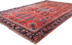 1920's Persian Mohajeran Sarouk Carpet with Modern Style