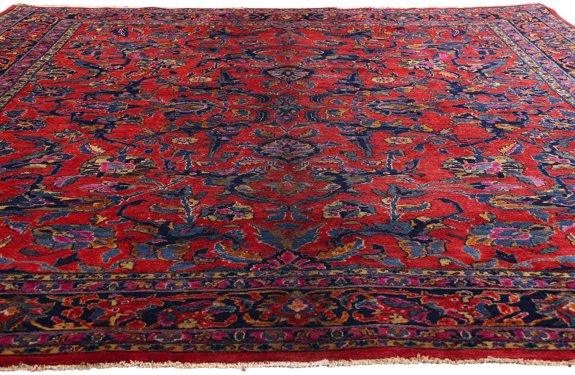 Empire 1920's Persian Mohajeran Sarouk Carpet with Modern Style For Sale