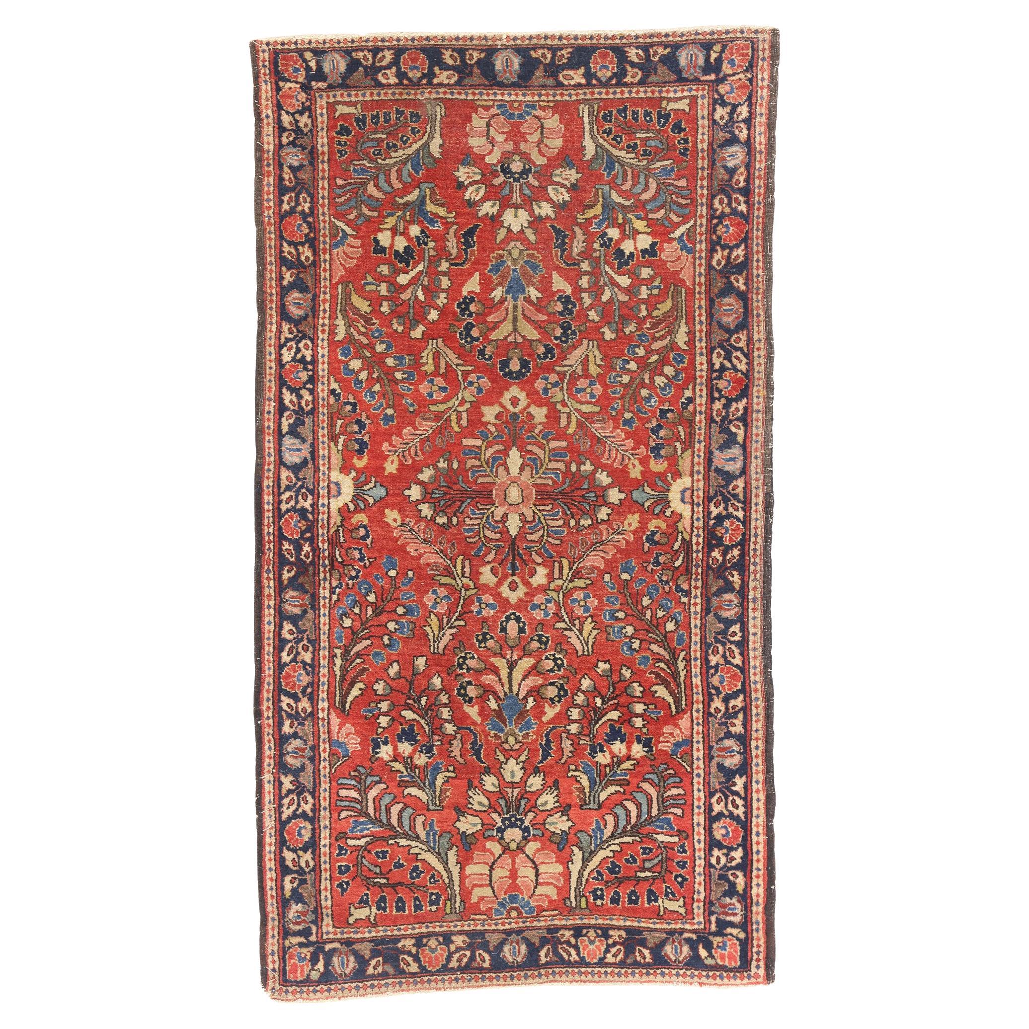1920's Persian Sarouk Carpet with Modern Style For Sale